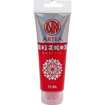 Vodová barva ARTEA Deco, Akrylová barva 75ml, Bright Red / Jasná Červená, 309123004