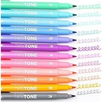 Dekorativní fix, vícebarevný Tombow, 12 ks