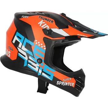 Helma na motorku Dětská motokrosová přilba / MX helma ACERBIS PROFILE JUNIOR barva černá/oranžová (hmotnost 1150 g ± 50 g (pro velikost "YM"))