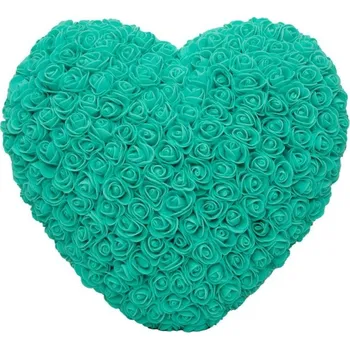 umělá květina Srdce růží velké - zelené