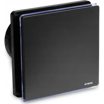 Domácí ventilátor Koupelnový ventilátor Sterr průměr 100 mm s LED osvětlením Standard BFS100L-BA černý hliník