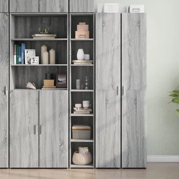 Příborník do zásuvky vidaXL Skříň highboard šedá sonoma 30 x 41 x 185 cm kompozitní dřevo