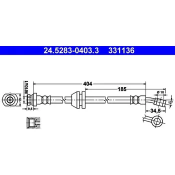 Brzdová hadice Brzdová hadice ATE 24.5283-0403.3