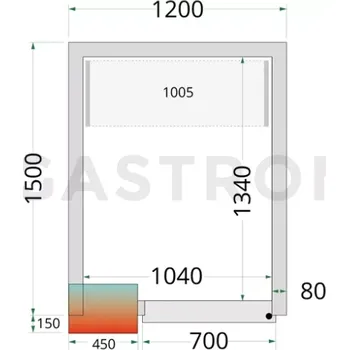 Panely ke stavebnicovým boxům s 80 mm izolací | TEFCOLD, CR 120x150x220