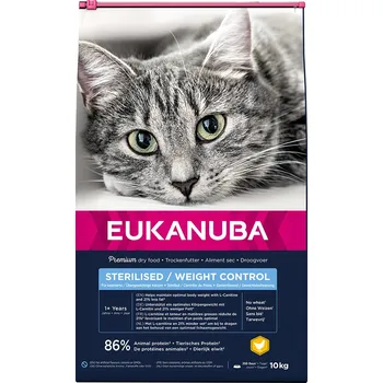 Krmivo pro kočku 2x10kg Eukanuba Sterilised/Weight Control Adult granule pro psy