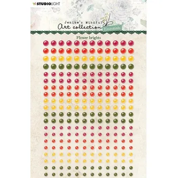 Samolepicí perličky kolekce JMA (240 ks) – květinové odstíny