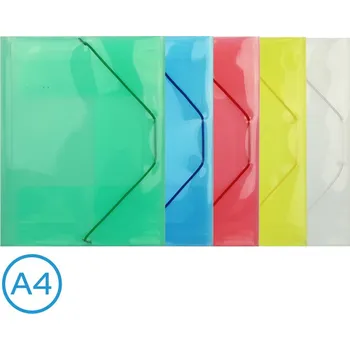 Kancelářské potřeby Desky na spisy s gumou A4, 3 klopy mix I255003