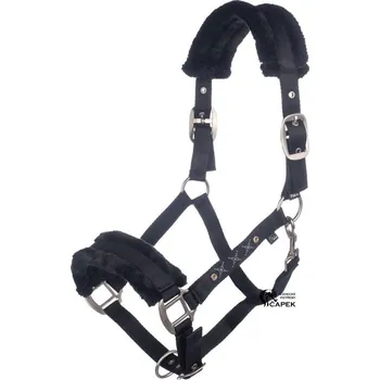 Ohlávka HKM -ROSEWOOD- - Černá - Cob