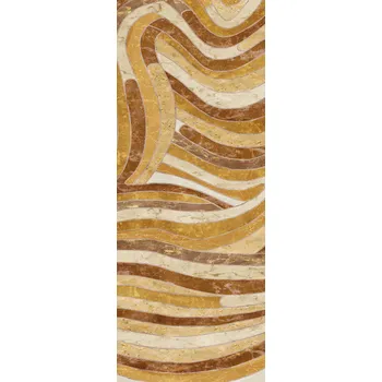 Tapeta Masureel Geometrická vliesová obrazová tapeta na zeď, žluto-hnědá, DGROC2033-300, Rock, Masureel, velikost 1,06 x 3 m