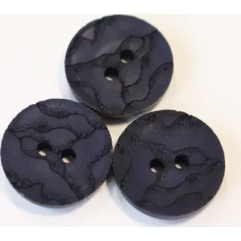 Knoflík Knoflík tm.modrý 37/24 - Modrá, 15mm