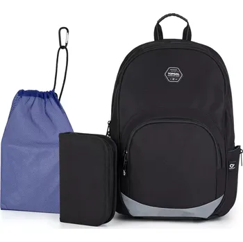 Školní batoh Černý školní batoh Topgal KIMI 24020 SET MEDIUM