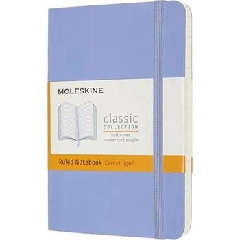 Blok Zápisník Moleskine - měkké desky, S, linkovaný - nebesky modrý