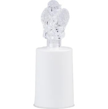 Svíčka Hřbitovní Led anděl plast bílý, 60 dní, bíle svítící 69 gram