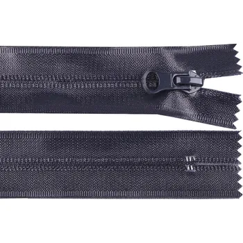 Zip Voděodolný zip šíře 7 mm délka 18 cm spirálový - 330 modrá tmavá