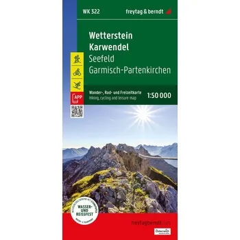Wetterstein - Karwendel 1:50 000 / turistická, cyklistická a rekreační mapa