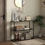 Konzolový stolek 90 x 30 x 75 cm | černý