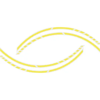 Samolepicí dekorace na vozidlo Samolepící linka na obvod kola Foliatec RACING, barva: neonová žlutá