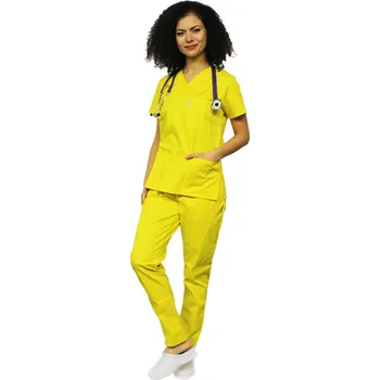 Zdravotnický oděv Žlutý zdravotnický set - dámský | drinuniforma.cz