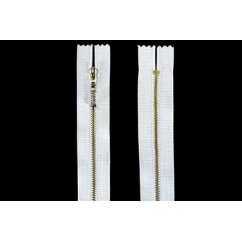 Zip zip 18cm BÍLÝ P4MsNi 61418 - Bílá, 8cm