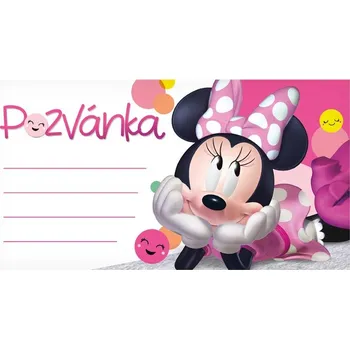 Party dekorace Pozvánka Y14 Disney Minnie (10ks) (190x100mm)