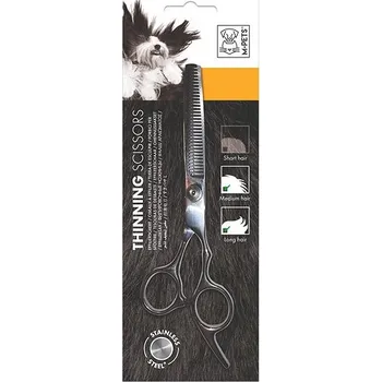 Kosmetika pro psa M-Pets Nůžky na srst efilační prostřihávací nerezové