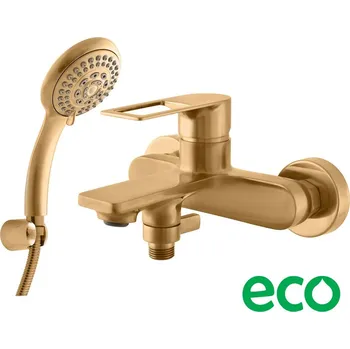 Vodovodní baterie Nil Vodovodní baterie vanová, s příslušenstvím, zlatá kartáčovaná NL254.5/1ZK