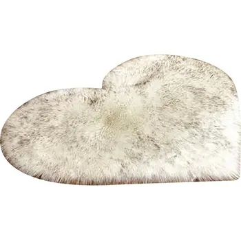 Koberec Koupelnová předložka | malý koberec srdce - Bílá 1