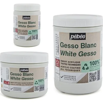 Speciální výtvarná barva Gesso Origin acrylics - akrylový šeps bílý, 225 ml