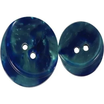 Knoflík knoflik 300442 modrý - Modrá, 15mm