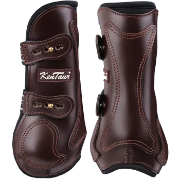 Koňské kamaše Kentaur Kožené šlachovky ROMA tmavě hnědé Full