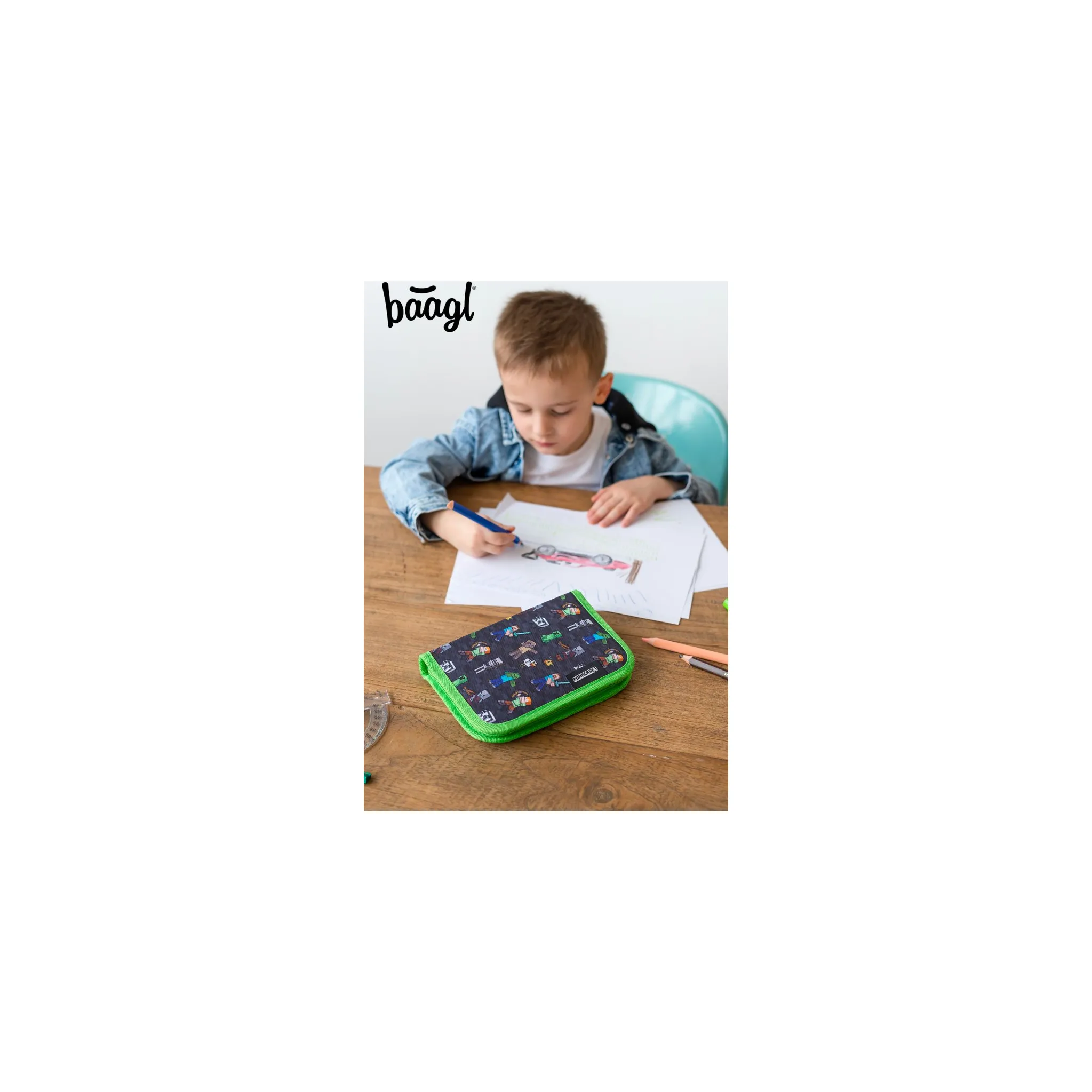 Fotografie 16 - Set školních potřeb BAAGL Airy školní 3dílný set Minecraft