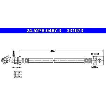 Brzdová hadice Brzdová hadice ATE 24.5278-0467.3