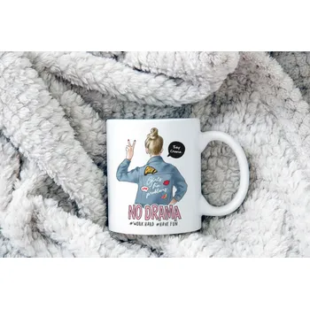 Hrnek No Drama - Žlutá