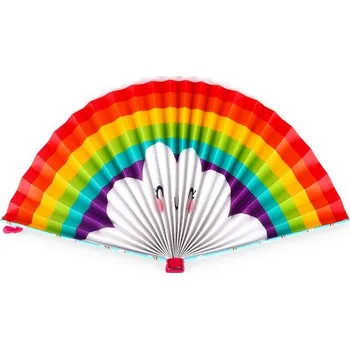 Blok Foldable Paper Fan - Fiesta & Siesta - Rainbow