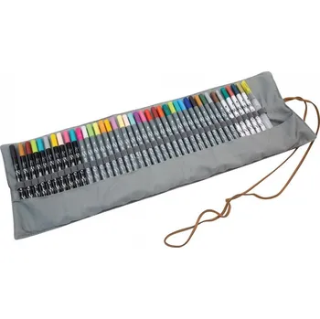 Sada pera s tužkou Online Calli.Brush a Calli.Twin 40 ks v rolovacím vaku 19123