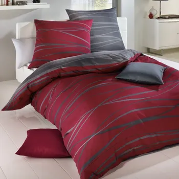 Povlečení Kaeppel | Makosaténové povlečení Motion rubin 140x200, 70x90