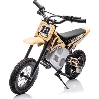 Dětské elektrovozidlo Mamido Dětská elektrická motorka Cross 350W 36V béžová