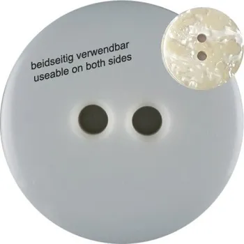 Knoflík Knoflík dámský DILL oboustranný ve světle šedé barvě - Sv.šedý, 18 mm