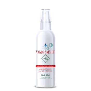 Dezinfekce VAKOS XT a.s. "ZACHRAŇ PRODUKT" - VAKOS SKIN ET 100 ml s rozprašovačem
