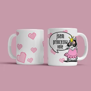 Hrnek Jsem Princezna Vole - Černá