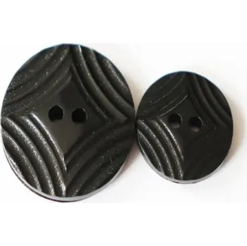 Knoflík 18973 knoflik cerny V TN0238/40L - Černá, 18mm