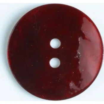 Knoflík Knoflík 300904 perleť ČERVENÝ - Červená, 1,2 cm