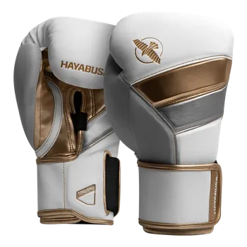 Boxerské rukavice Boxerské rukavice Hayabusa T3 Barva: Bílo-zlatá, Velikost: 14oz