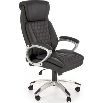 Kancelářské křeslo THOMAS — ekokůže, černá