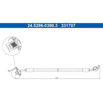 Brzdová hadice Brzdová hadice ATE 24.5296-0390.3