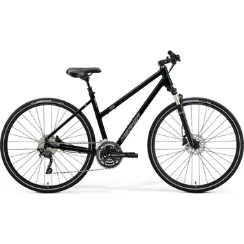 MERIDA Crossway 300-Lady Glossy Black (Matt Silver) - M/20"