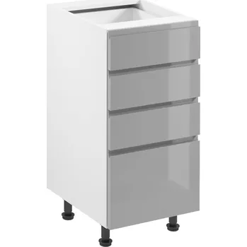 Kuchyňská skříňka Kuchyňská skříňka ASPEN II D40S4 - bílá/šedá