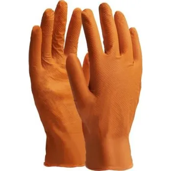Pracovní rukavice Rukavice nitrilové 8 oranžové 5/24/144 - S-76372