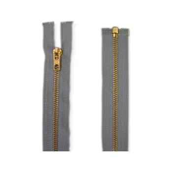 Zip Zip DMC kov. šedý 1541XX - Šedá, 50 cm