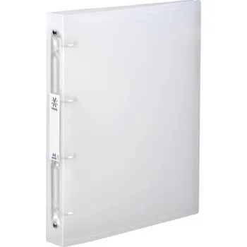 VIQUEL Čtyřkroužkový pořadač "PropyGlass", A4, průhledný, maxi, 40 mm, PP